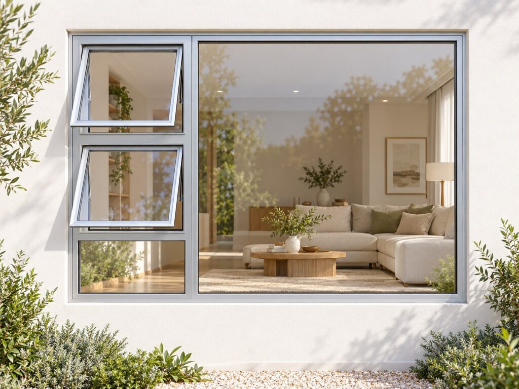 Left Two Openers with Fixed Lower and Side Panes – lifestyle illustration