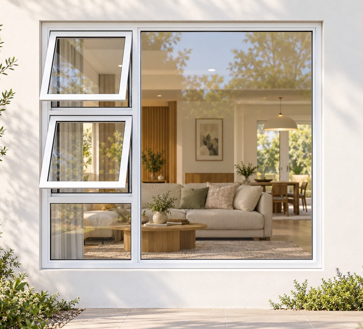 kenzo ptt2115lw white 2100x1500mm top hung window
