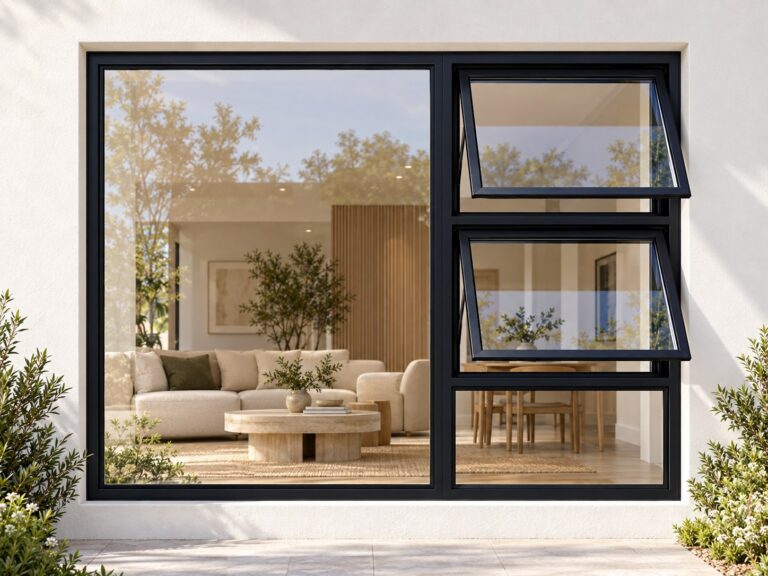 kenzo ptt2115rbl black 2100x1500mm top hung window