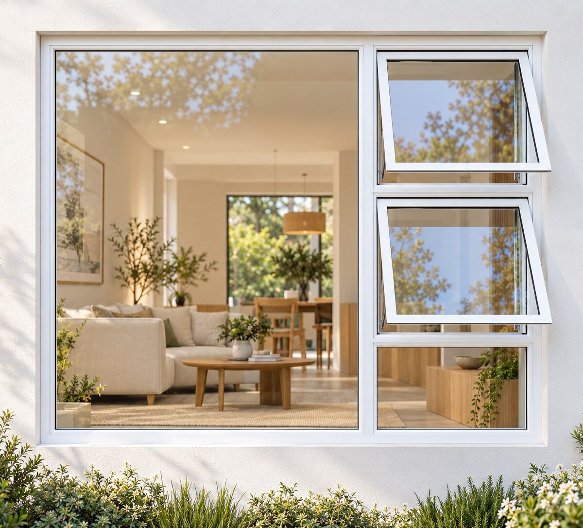 kenzo ptt2115rw white 2100x1500mm top hung window