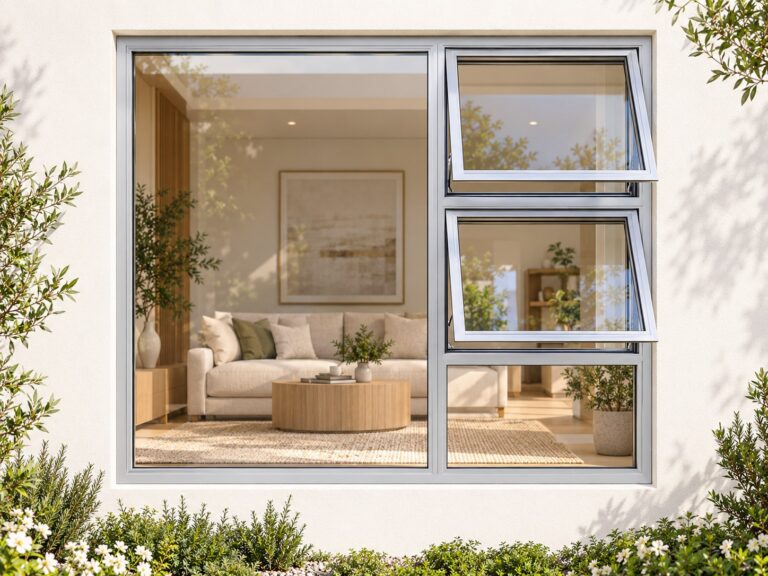 kenzo ptt2118rs silver 2100x1800mm top hung window