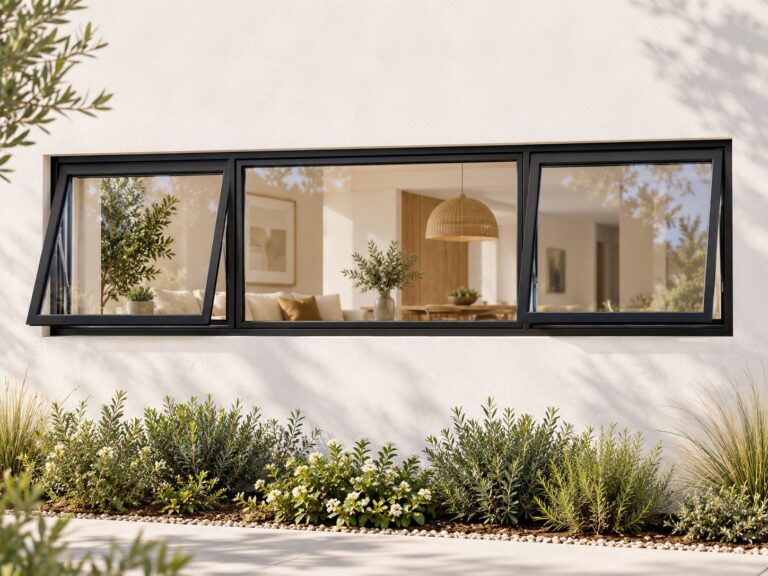 kenzo ptt214bl black 2100x400mm top hung window