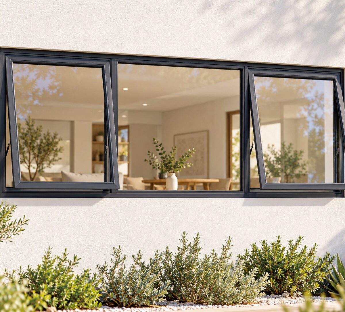 kenzo ptt214c charcoal 2100x400mm top hung window