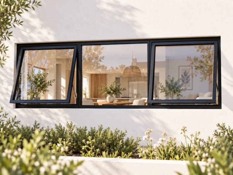 kenzo ptt216bl black 2100x600mm top hung window