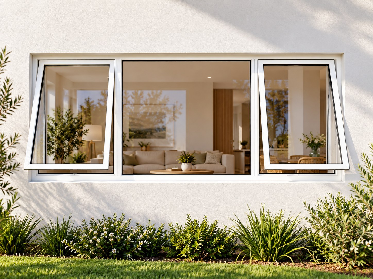 kenzo ptt216w white 2100x600mm top hung window kenzo ptt216w white 2100x600mm top hung window