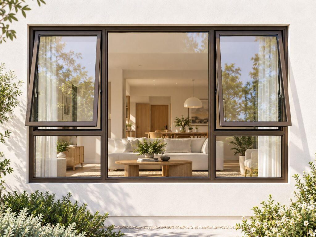 Two Outer Openers with Fixed Centre and Lower Panes – lifestyle illustration