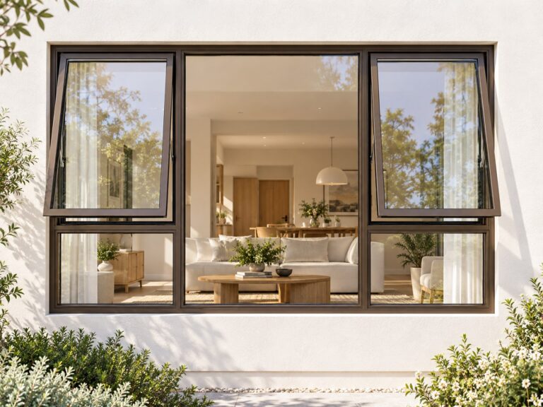 kenzo ptt219b bronze 2100x900mm top hung window