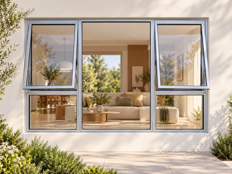 kenzo ptt219s silver 2100x900mm top hung window