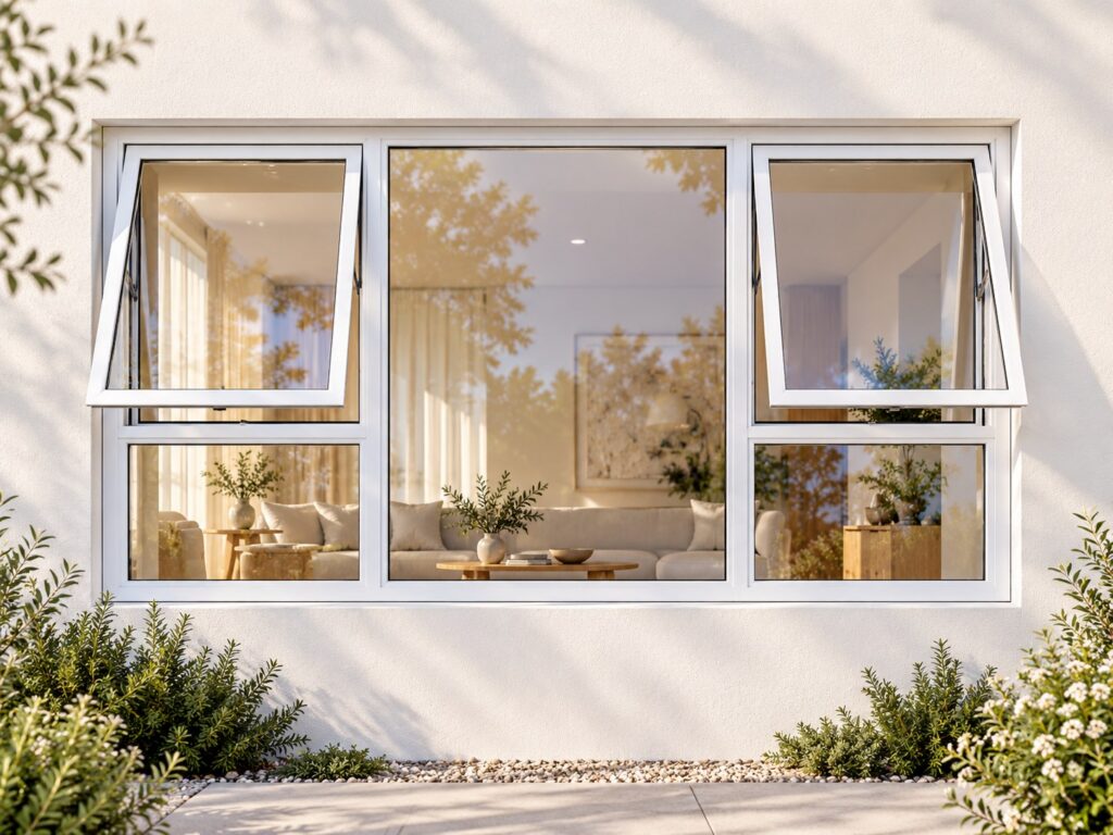 Two Outer Openers with Fixed Centre and Lower Panes – lifestyle illustration