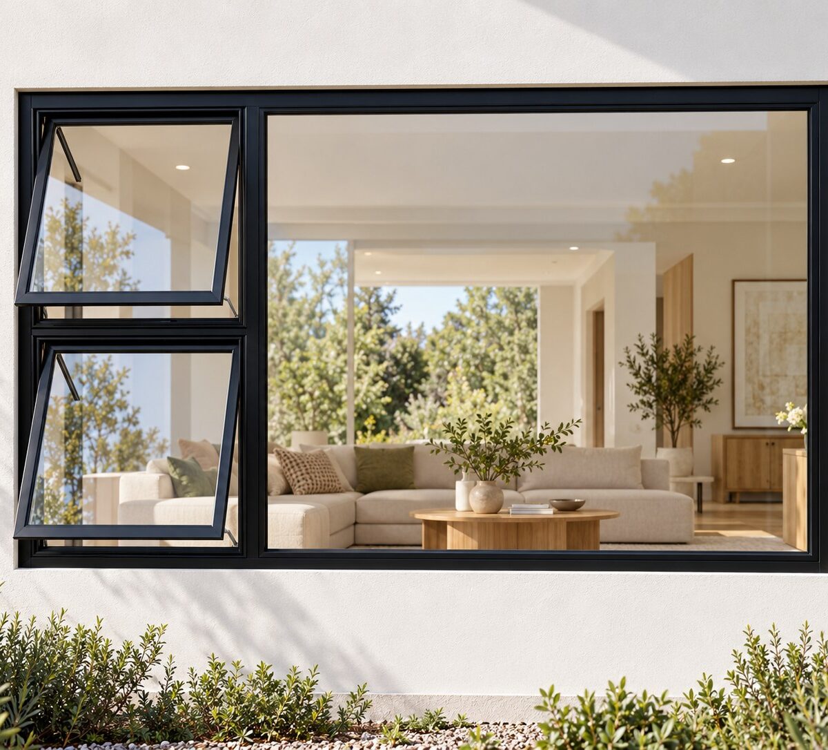 kenzo ptt2412lbl black 2400x1200mm top hung window