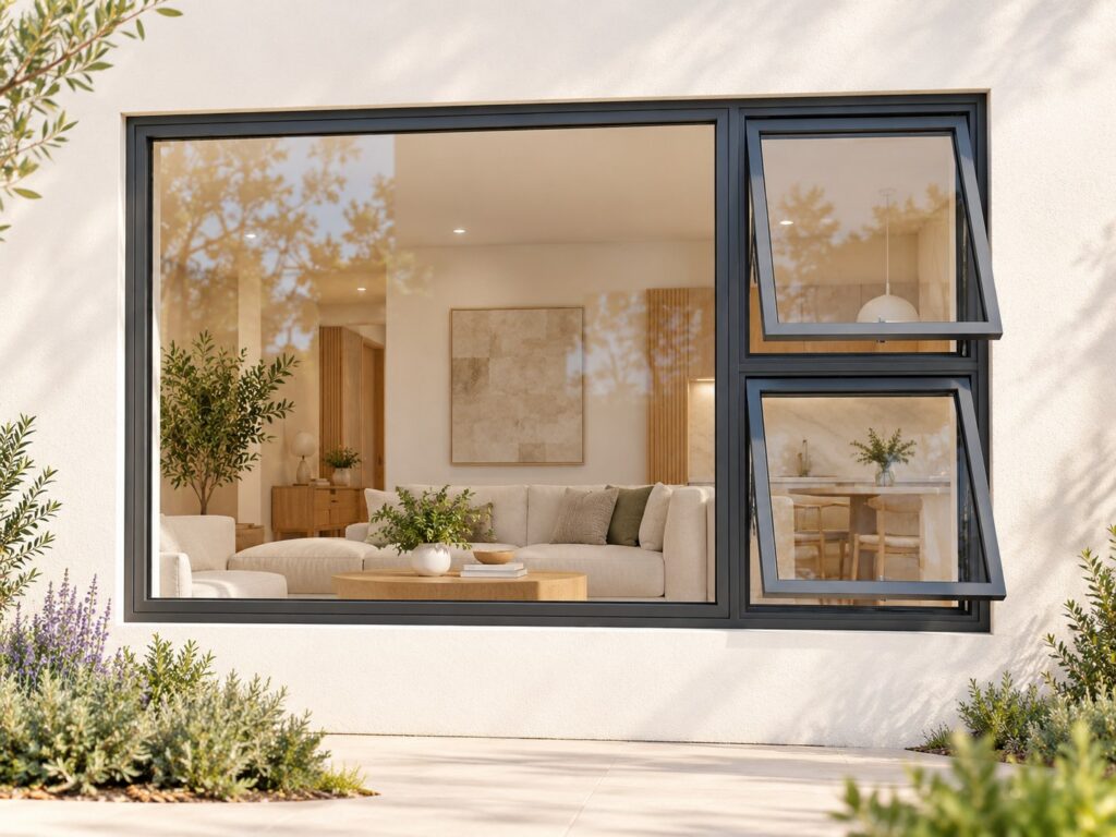 Right Two Openers with Fixed Side Pane – lifestyle illustration
