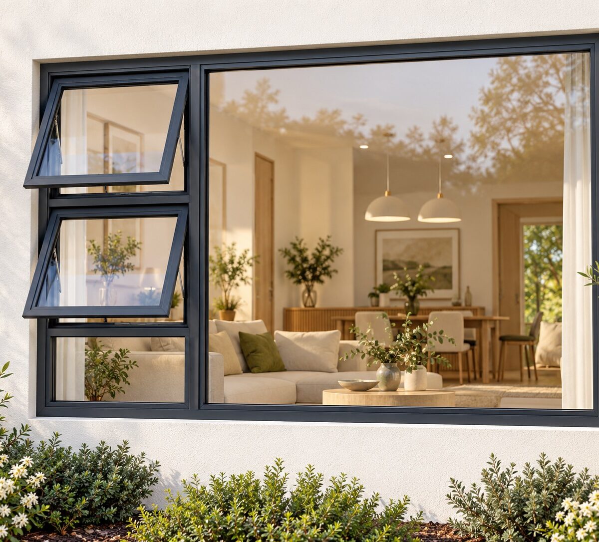 kenzo ptt2415lc charcoal 2400x1500mm top hung window