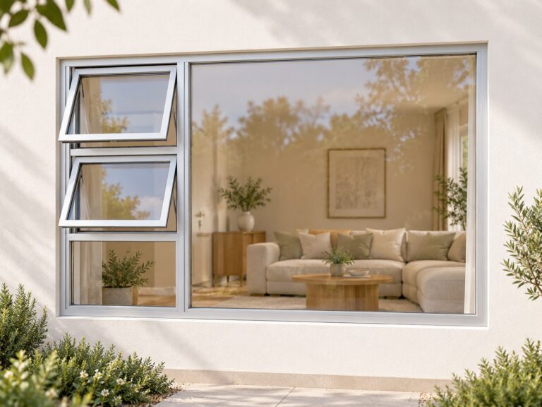 kenzo ptt2415ls silver 2400x1500mm top hung window