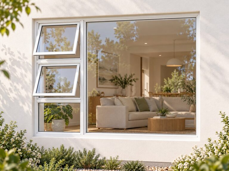 kenzo ptt2415lw white 2400x1500mm top hung window