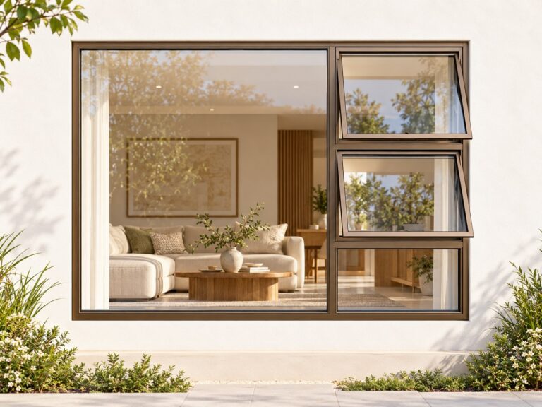 kenzo ptt2415rb bronze 2400x1500mm top hung window