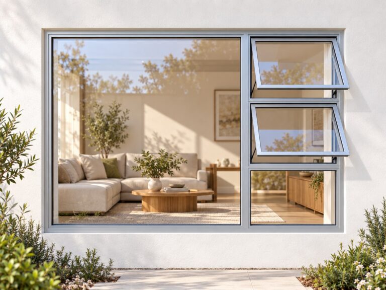 kenzo ptt2415rs silver 2400x1500mm top hung window