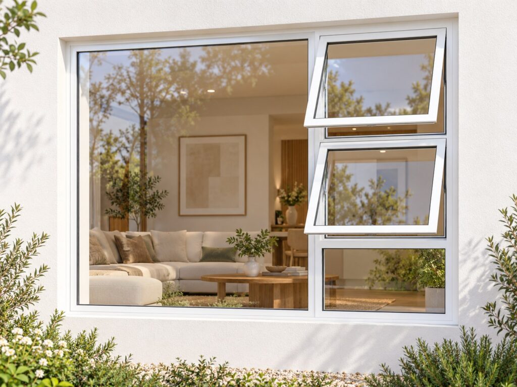 Right Two Openers with Fixed Lower and Side Panes – lifestyle illustration