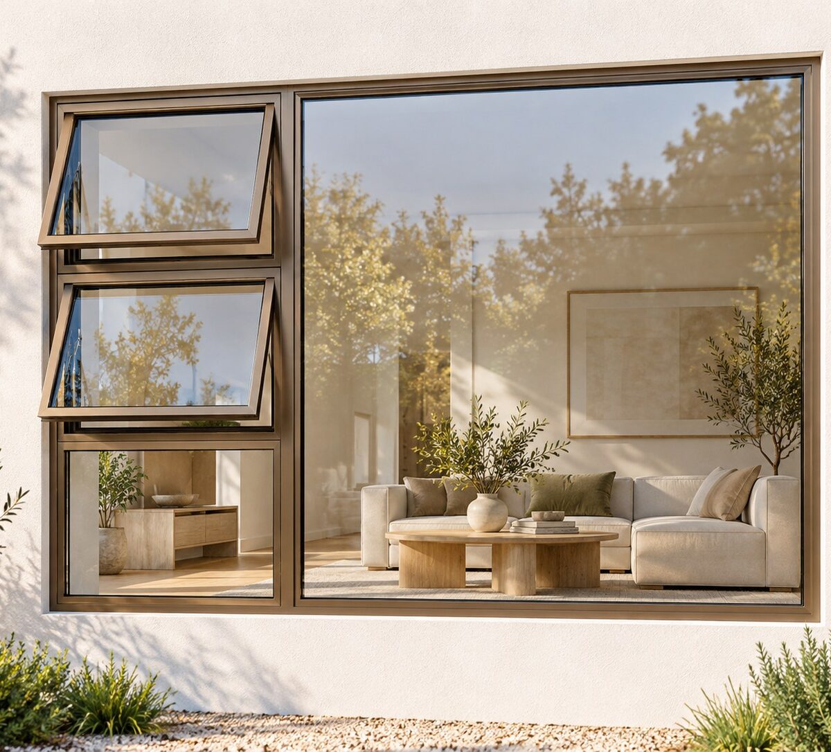 kenzo ptt2418lb bronze 2400x1800mm top hung window