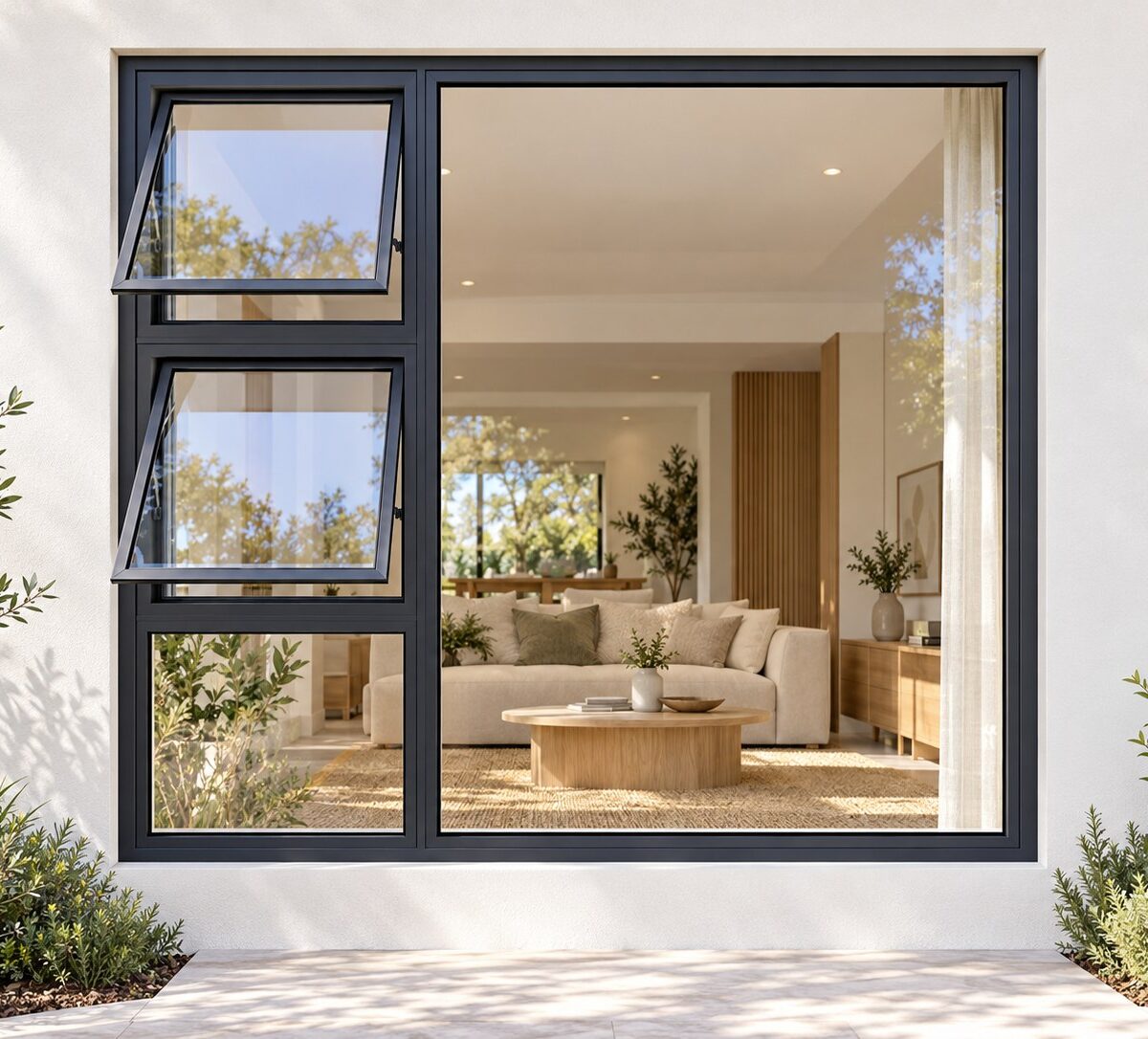kenzo ptt2418lc charcoal 2400x1800mm top hung window