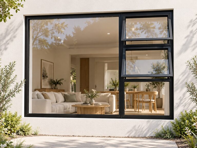 kenzo ptt2418rbl black 2400x1800mm top hung window