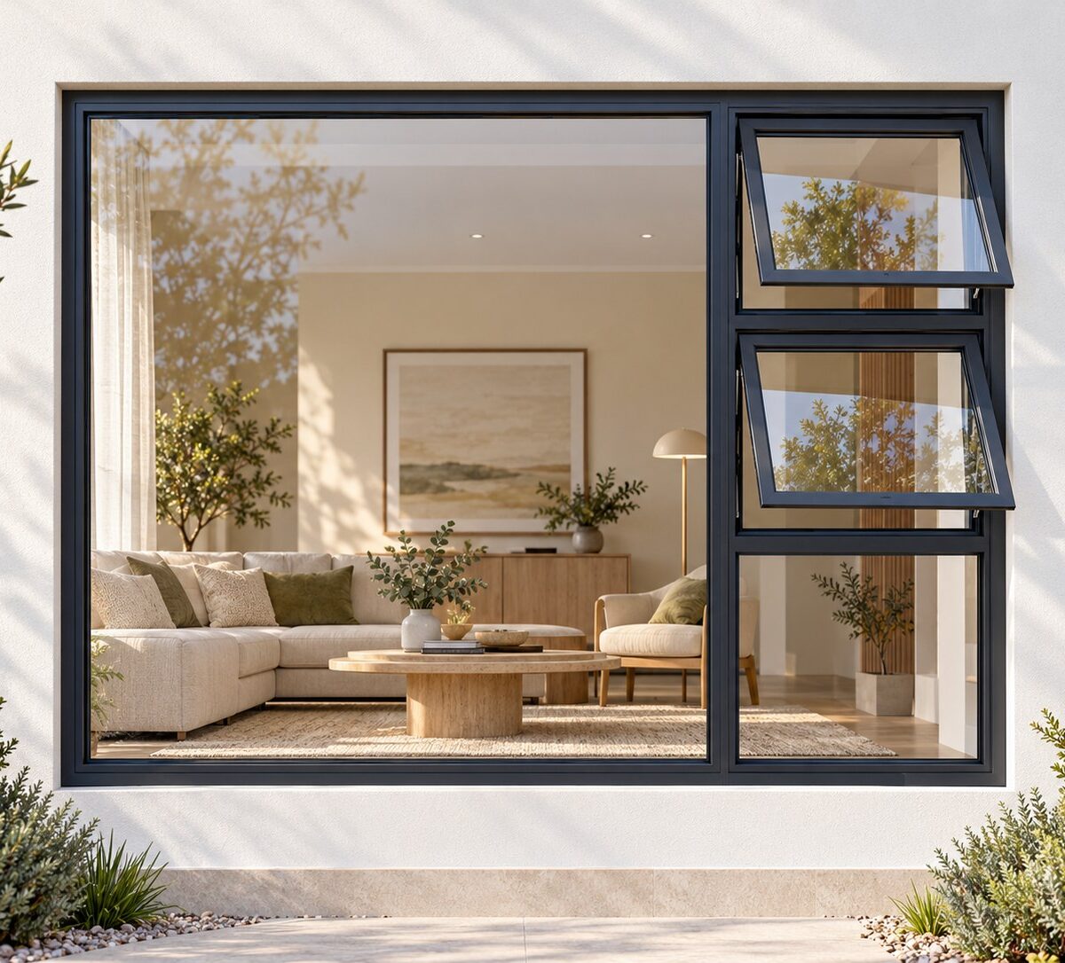 kenzo ptt2418rc charcoal 2400x1800mm top hung window