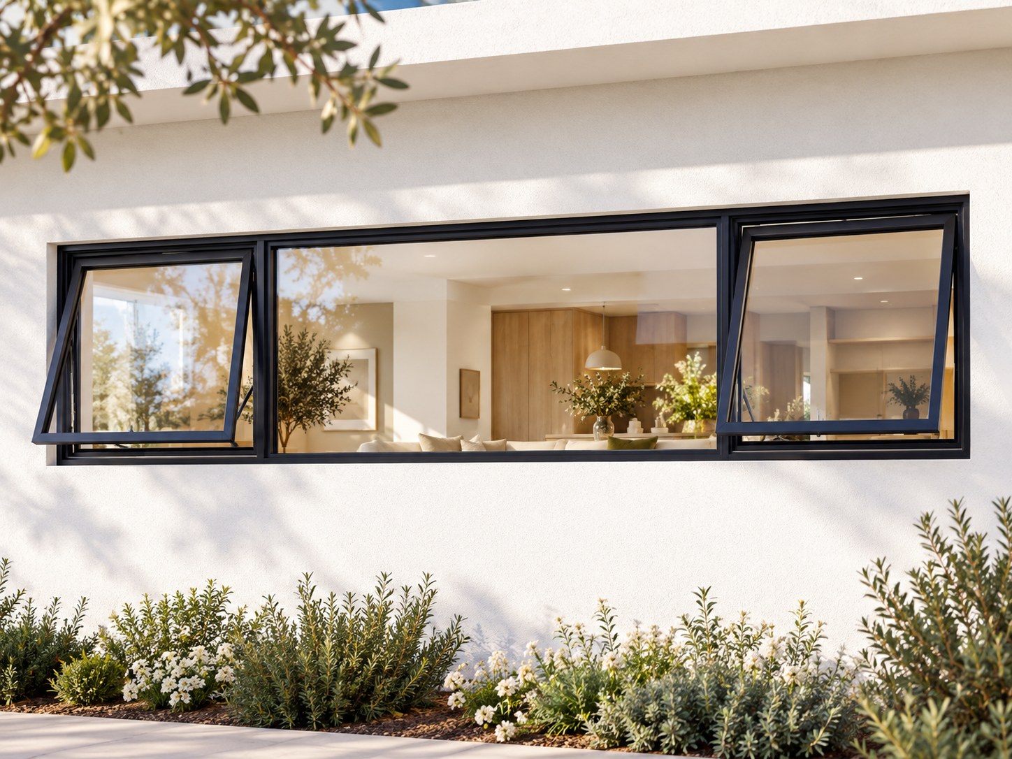 kenzo ptt244bl black 2400x400mm top hung window kenzo ptt244bl black 2400x400mm top hung window