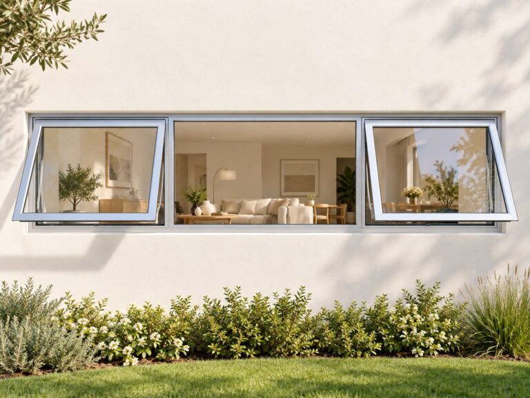 kenzo ptt244s silver 2400x400mm top hung window