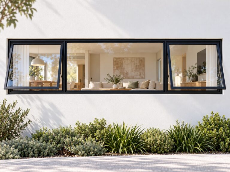 kenzo ptt246bl black 2400x600mm top hung window