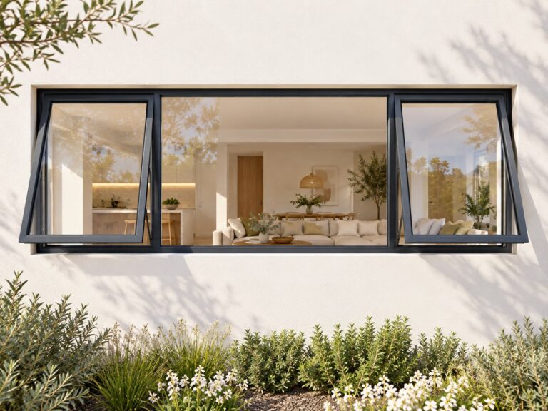 kenzo ptt246c charcoal 2400x600mm top hung window