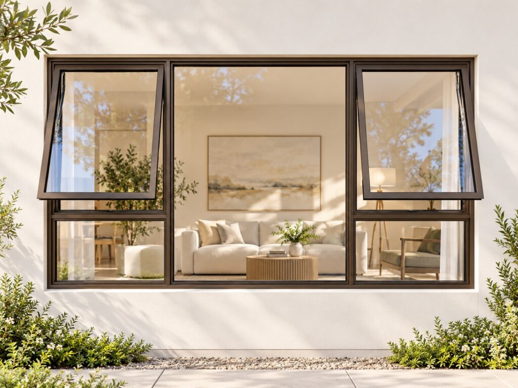 Two Outer Openers with Fixed Centre and Lower Panes – lifestyle illustration