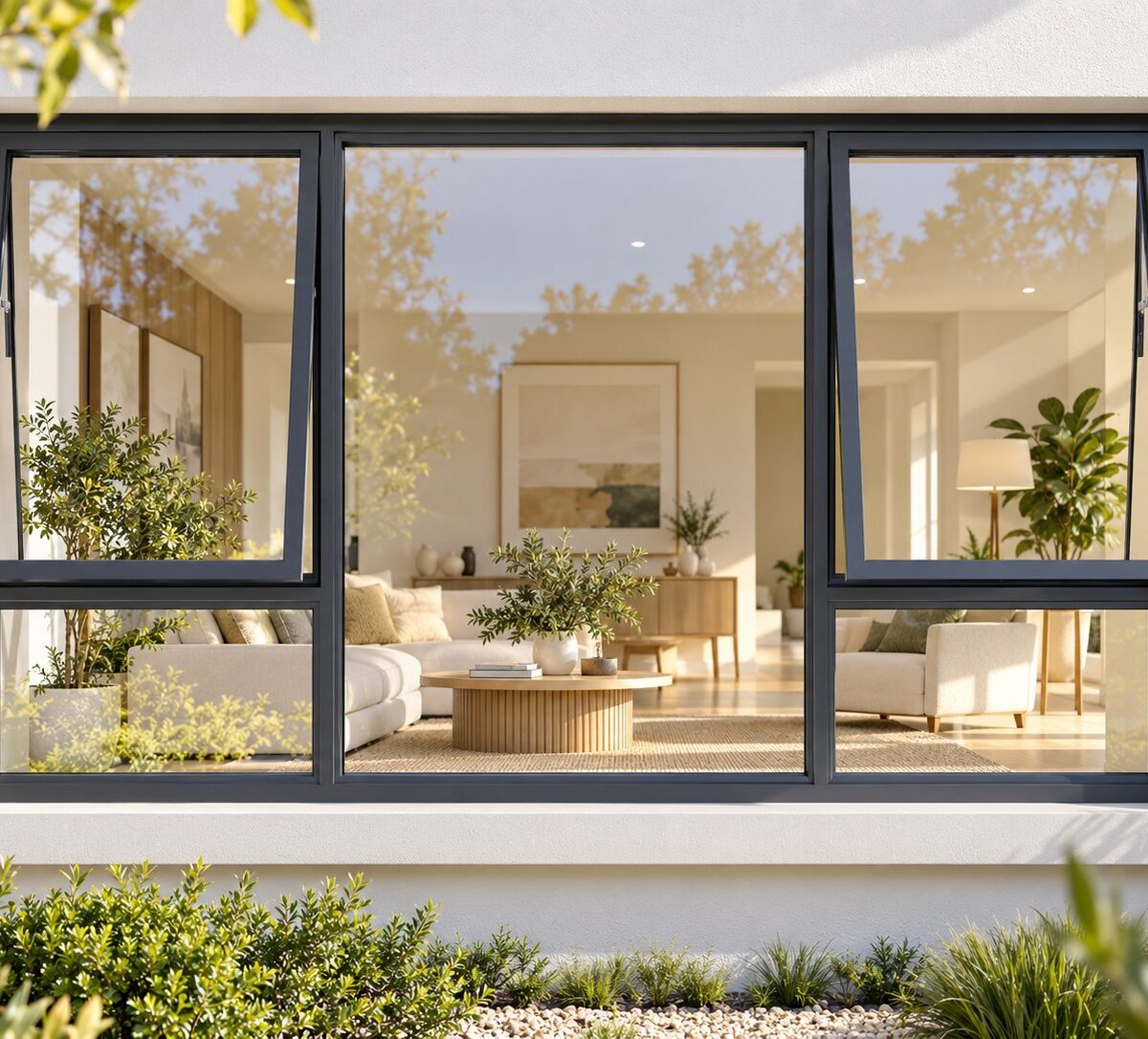 kenzo ptt249c charcoal 2400x900mm top hung window