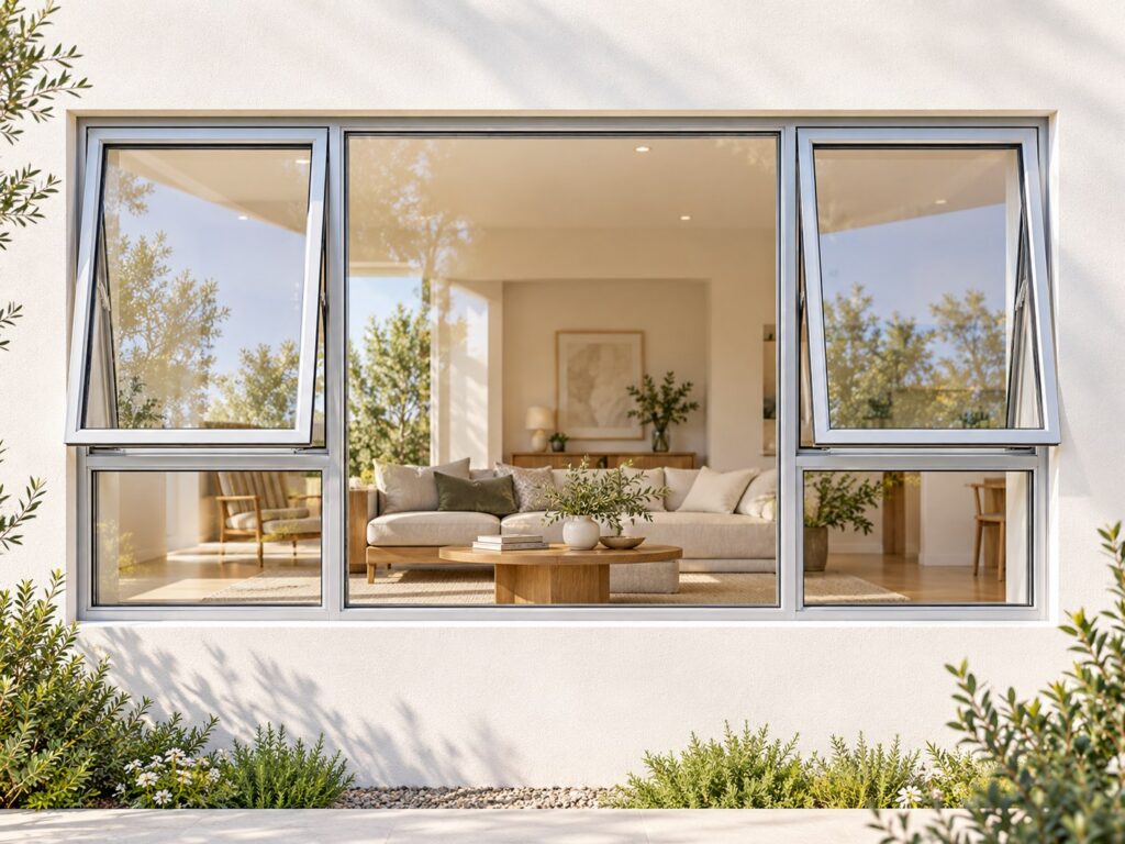 Two Outer Openers with Fixed Centre and Lower Panes – lifestyle illustration