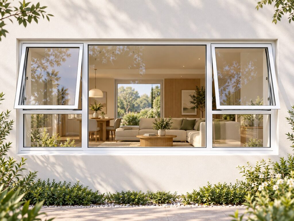 Two Outer Openers with Fixed Centre and Lower Panes – lifestyle illustration