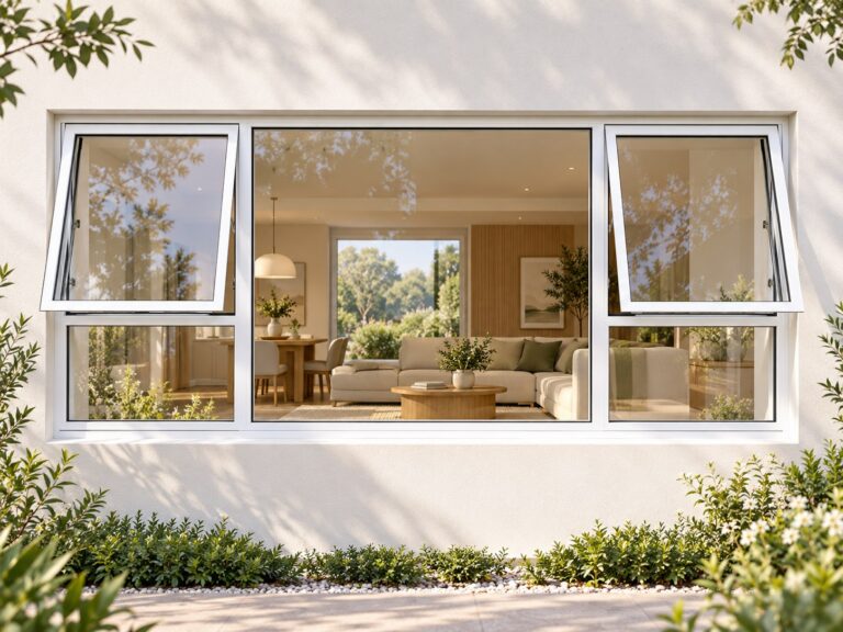 kenzo ptt249w white 2400x900mm top hung window