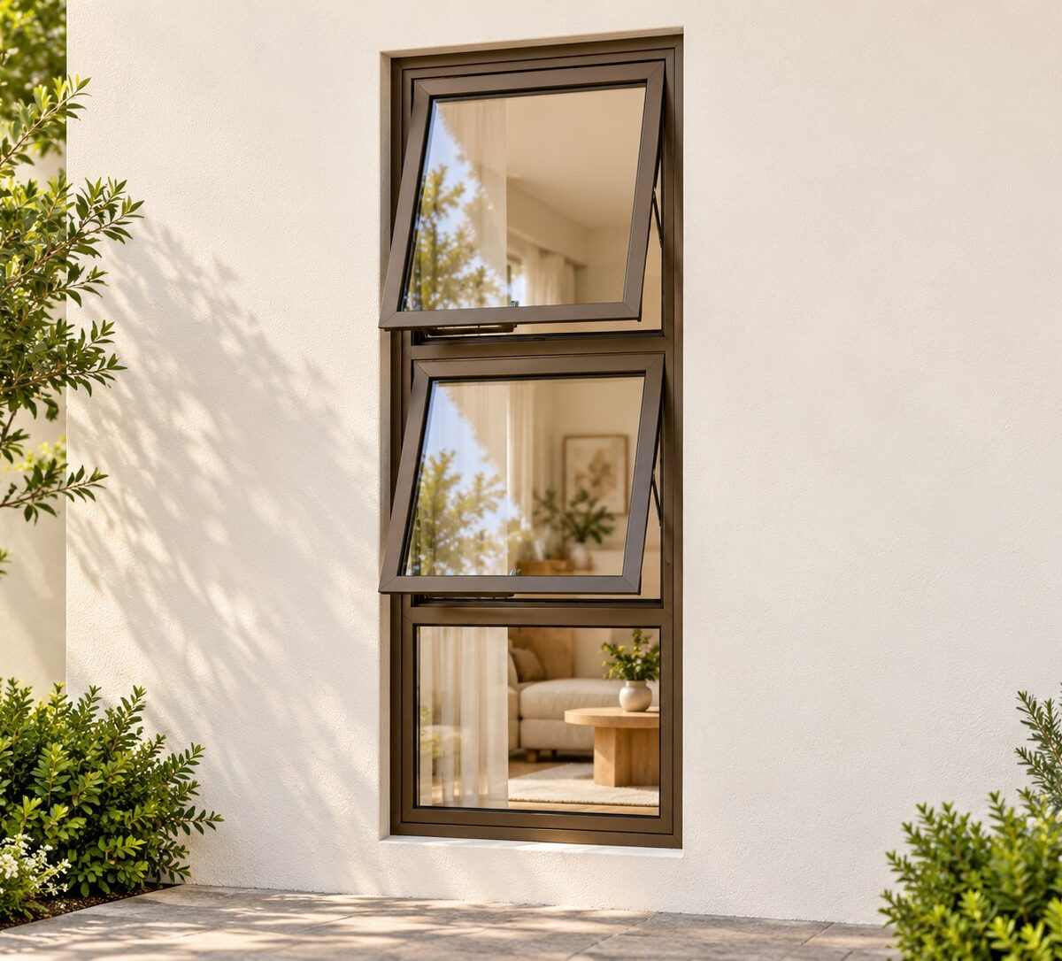 kenzo ptt615b bronze 600x1500mm top hung window