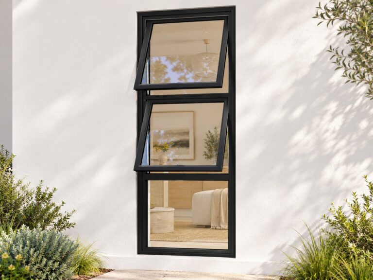 kenzo ptt615bl black 600x1500mm top hung window