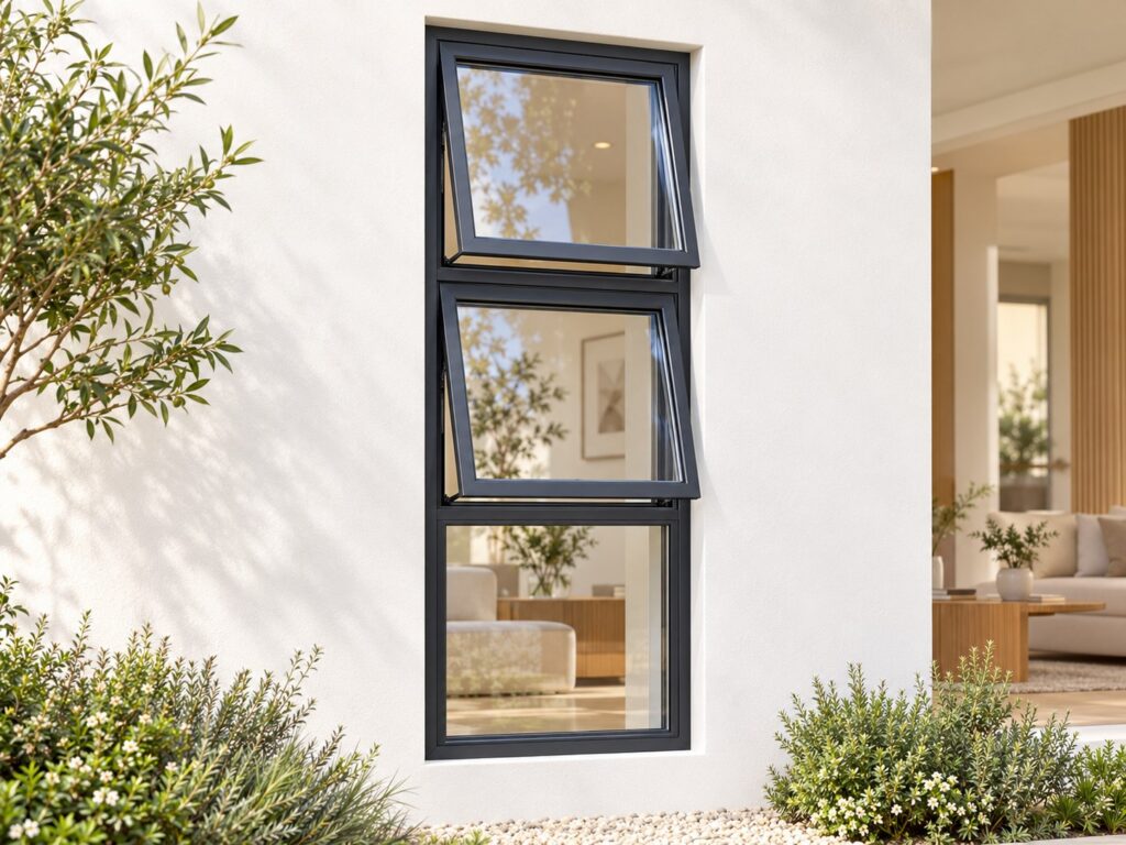 Two Stacked Openers with Fixed Lower Pane – lifestyle illustration