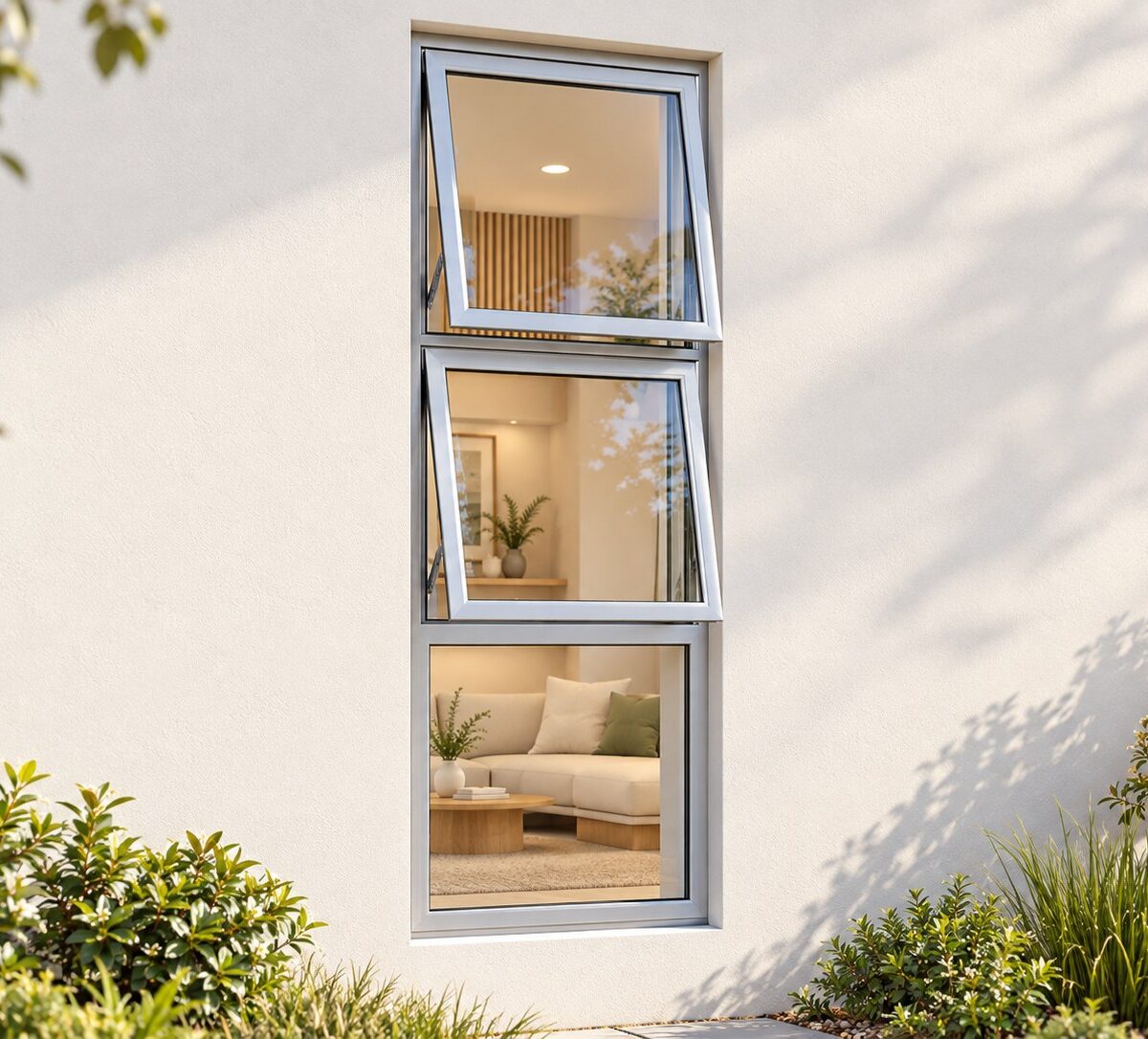 kenzo ptt618s silver 600x1800mm top hung window
