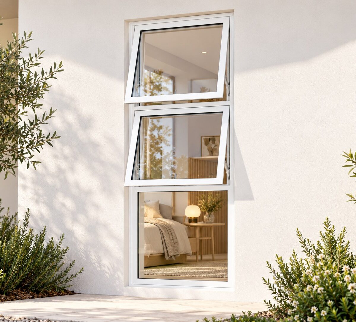 kenzo ptt618w white 600x1800mm top hung window