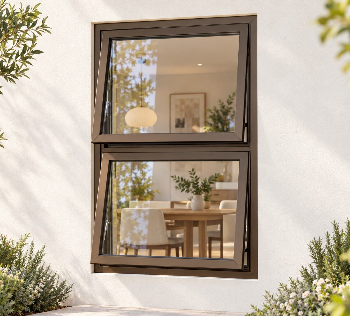 kenzo ptt912b bronze 900x1200mm top hung window