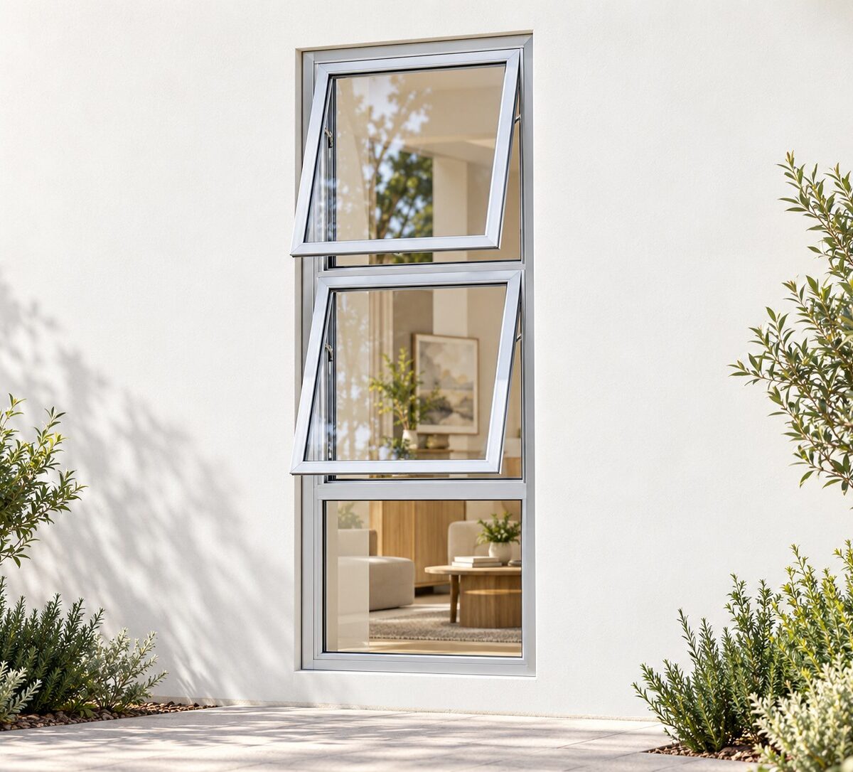 kenzo ptt915s silver 900x1500mm top hung window