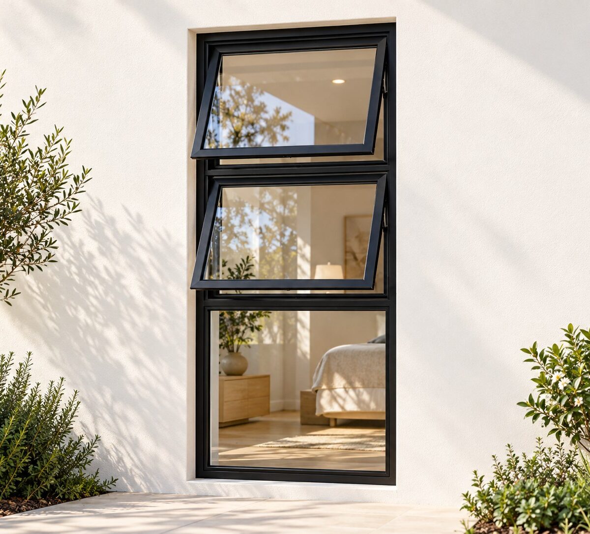 kenzo ptt918bl black 900x1800mm top hung window