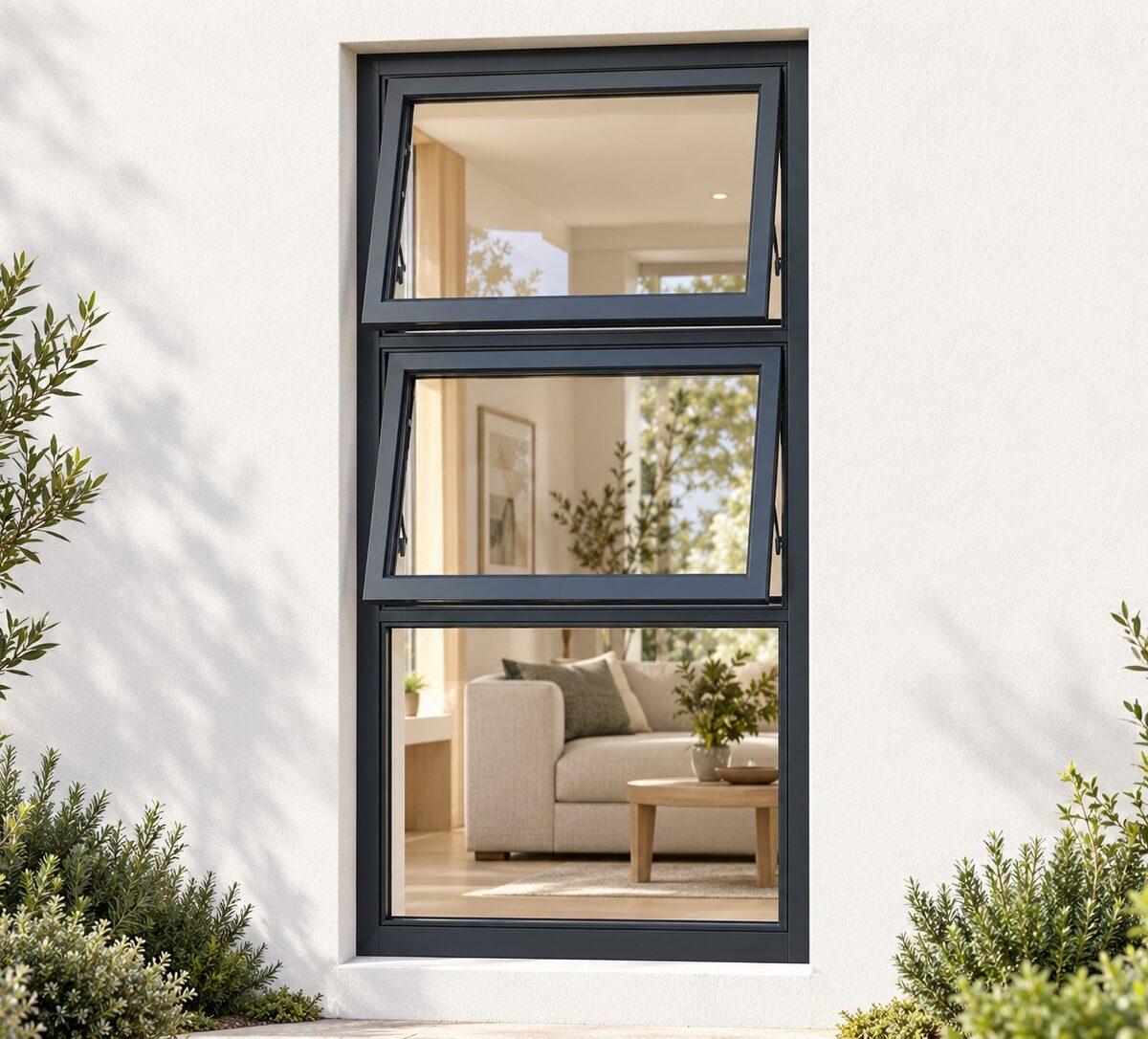 kenzo ptt918c charcoal 900x1800mm top hung window