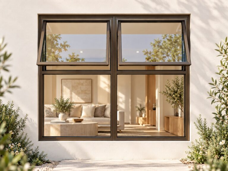 kenzo ptth1212b bronze 1200x1200mm top hung window
