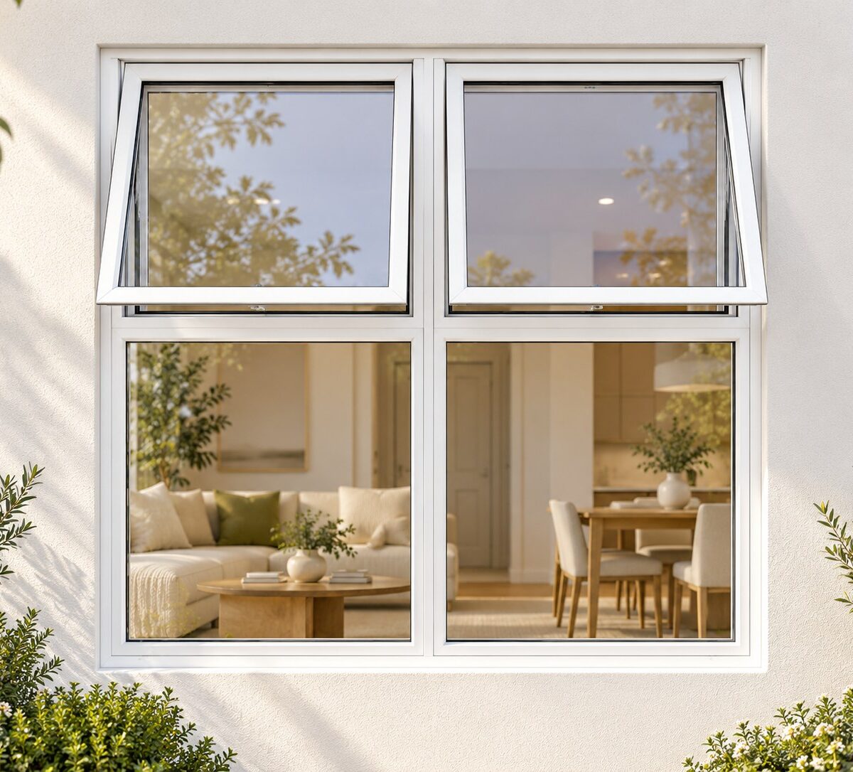 kenzo ptth1212w white 1200x1200mm top hung window