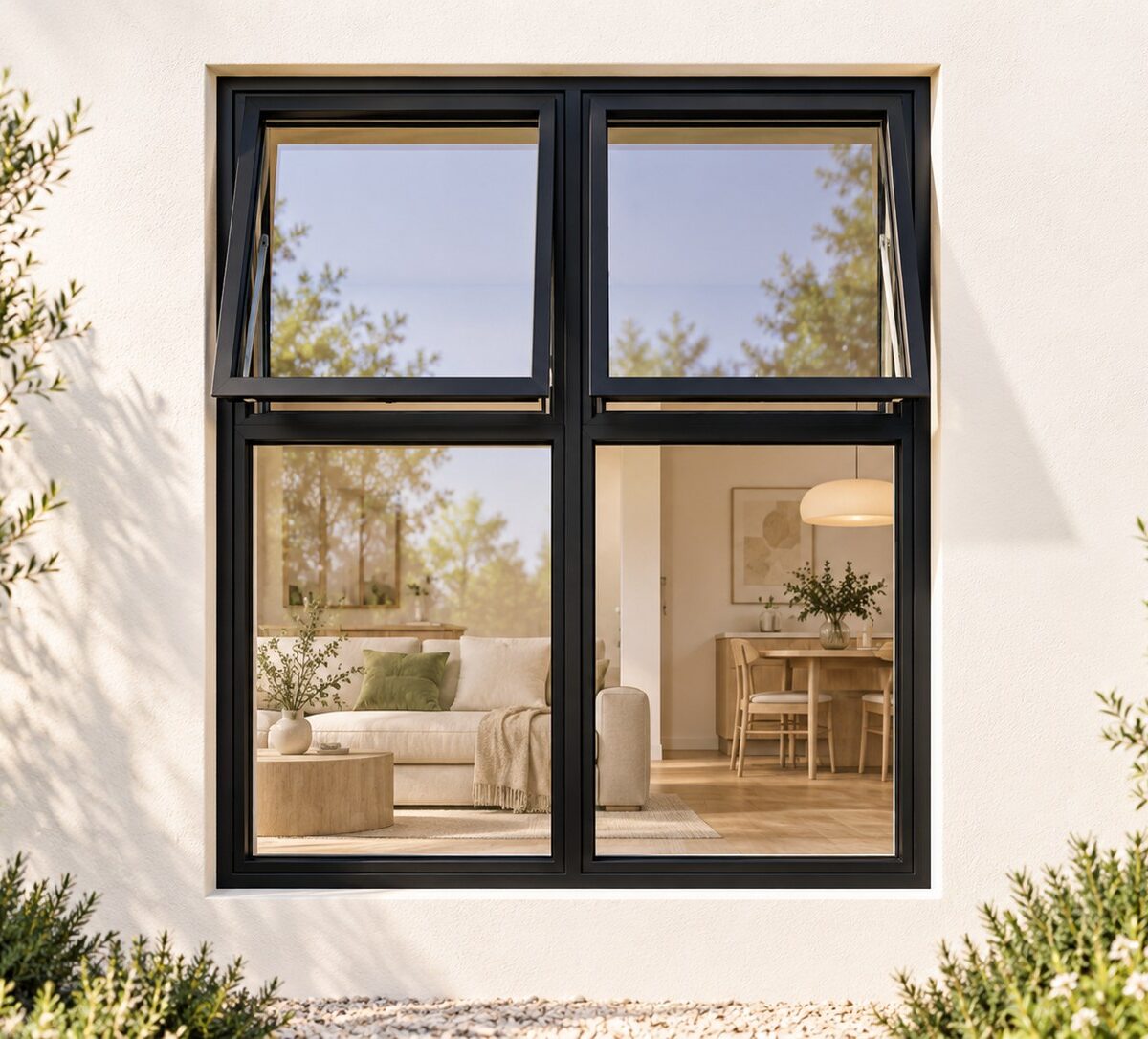 kenzo ptth1215bl black 1200x1500mm top hung window