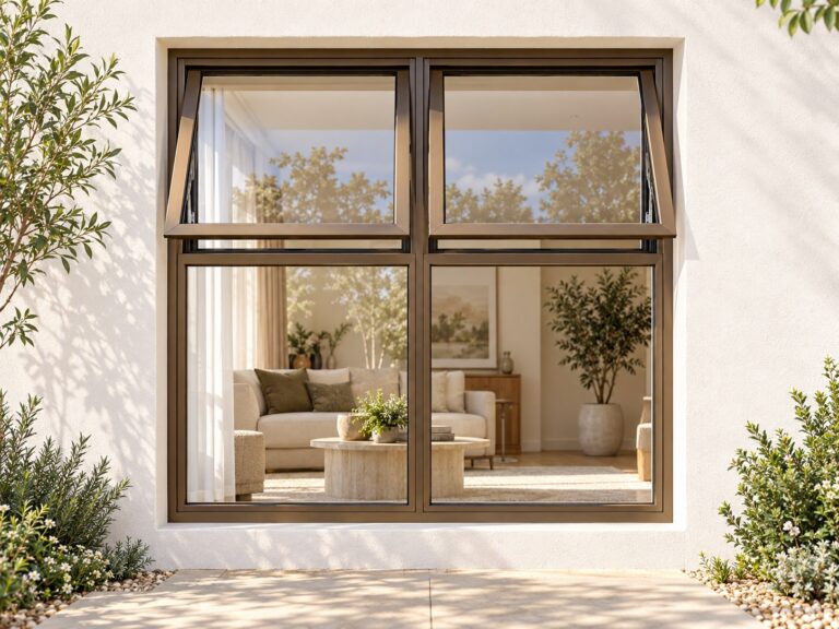 kenzo ptth1515b bronze 1500x1500mm top hung window