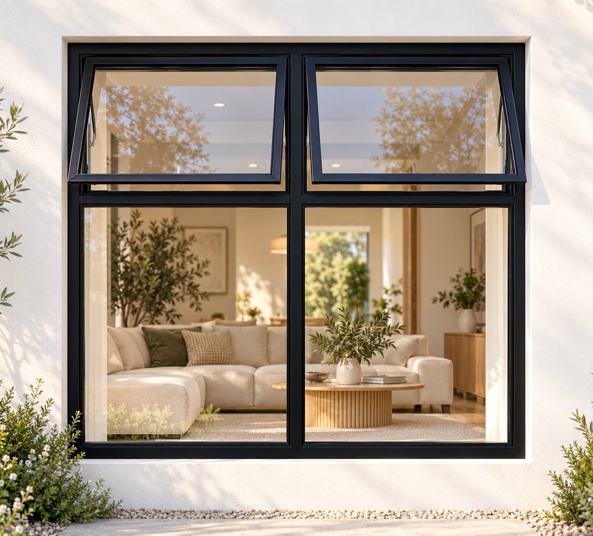 kenzo ptth1515bl black 1500x1500mm top hung window