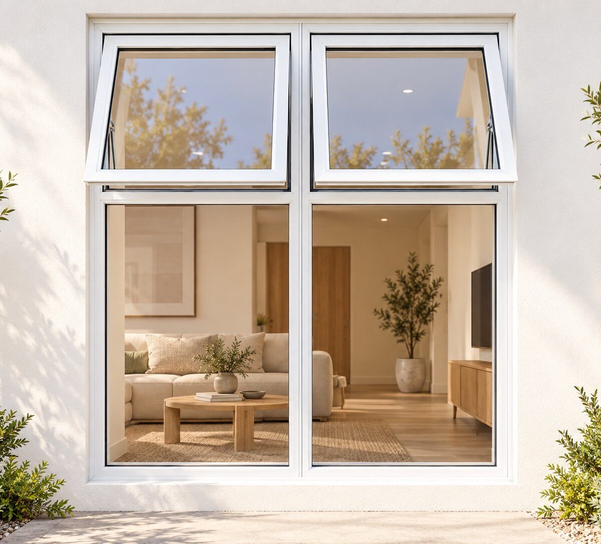 kenzo ptth1518w white 1500x1800mm top hung window