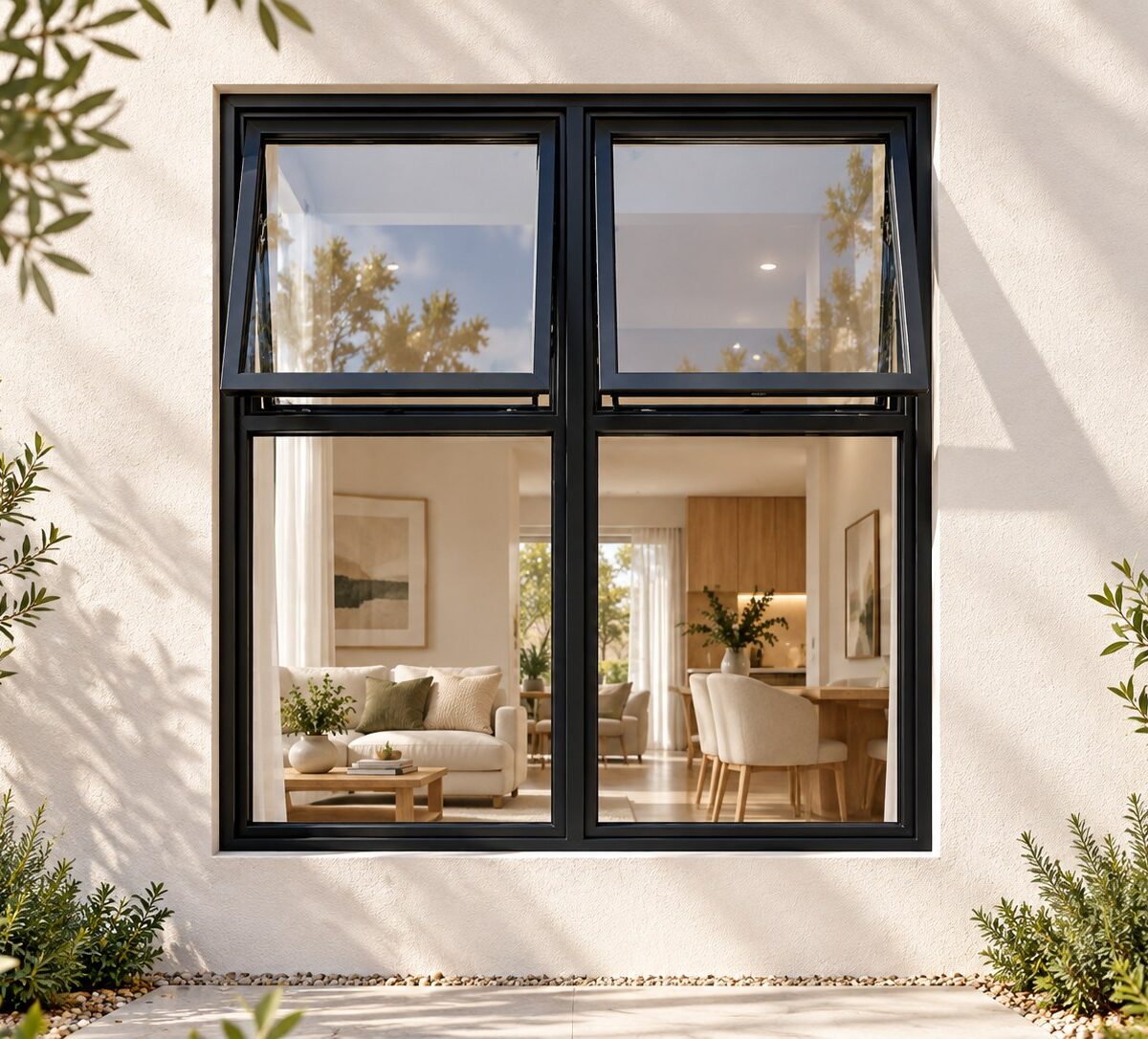 kenzo ptth912bl black 900x1200mm top hung window